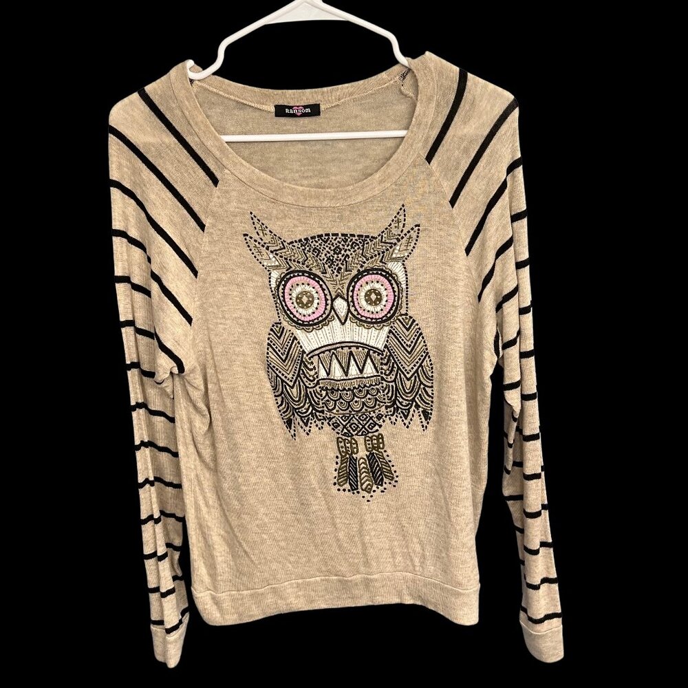 Ransom Long Sleeve Womens Owl Top